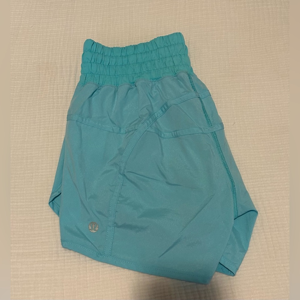 Lululemon track that high rise 3’’ shorts